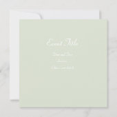 Groene Bow Kaart (Achterkant)