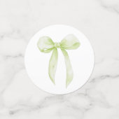 Groene Bow Tafel Confetti (Kleine voorkant)