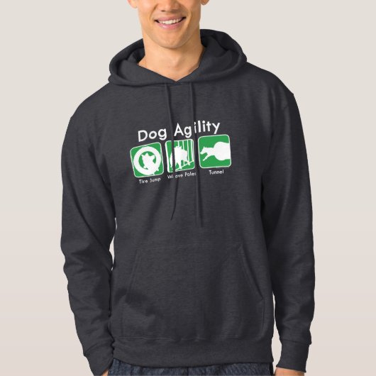 Groene boxen Aandoeningen Agility Geboste overhemd Hoodie (Voorkant)