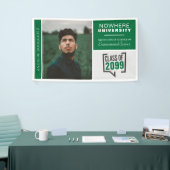 Groene boxen en foto-Afstuderen banner (Beurs)
