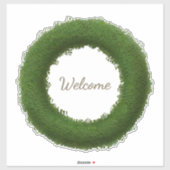 Groene Boxwood met aangepaste naam of tekst Sticker (Vel)