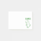 Groene Boze T Rex Dino Post-it® Notes (Voorkant)