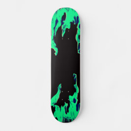 Groene brand - Grünes Feuer - Flamme Flame Flames  Persoonlijk Skateboard