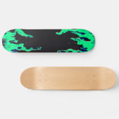 Groene brand - Grünes Feuer - Flamme Flame Flames  Persoonlijk Skateboard (Horizontaal)