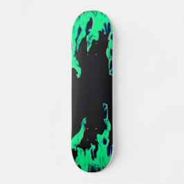 Groene brand - Grünes Feuer - Flamme Flame Flames  Persoonlijk Skateboard