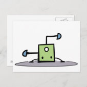 Groene Breakdansding Briefkaart (Voorkant / Achterkant)
