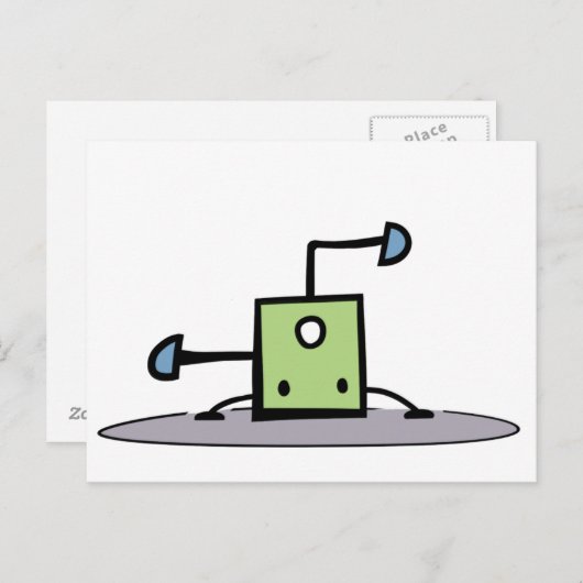 Groene Breakdansding Briefkaart (Voorkant / Achterkant)