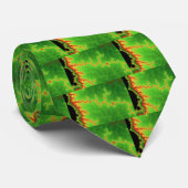 Groene breuklijn stropdas (Opgerold)