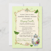 Groene  Bridal Tea Kaart (Voorkant)