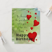 Groene brief kaart (Voorkant / Achterkant in situ)