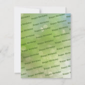 Groene brief kaart (Achterkant)