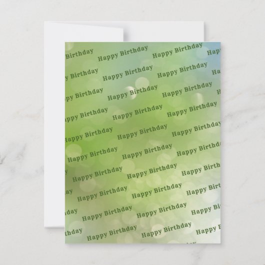 Groene brief kaart (Achterkant)