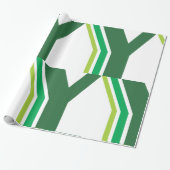 Groene brief Y Cadeaupapier (Uitgerold)