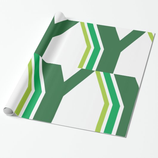 Groene brief Y Cadeaupapier (Uitgerold)