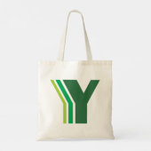Groene brief Y Tote Bag (Achterkant)