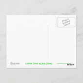 Groene briefkaart winterbomen (Achterkant)