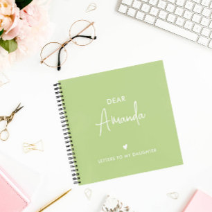 GROENE brieven aan mijn dochter Keepsake Memory Notitieboek