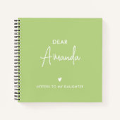 GROENE brieven aan mijn dochter Keepsake Memory Notitieboek (Voorkant)