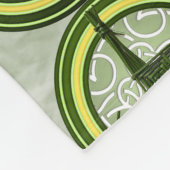 Groene Brigid's Cross op Green Fleece Deken (Hoek)