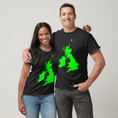 Groene Britse eilanden T-shirt (Unisex)