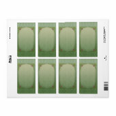 Groene Brocade Roze Petunia's Etiket (Full Sheet)