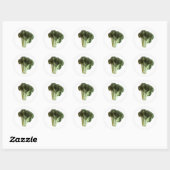 Groene Broccoli Bloem Verse Groente Ronde Sticker (Vel)