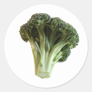 Groene Broccoli Bloem Verse Groente Ronde Sticker