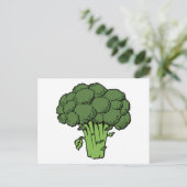 Groene broccoli briefkaart (Staand voorkant)