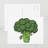 Groene broccoli briefkaart (Voorkant / Achterkant)