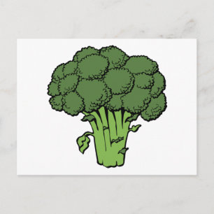 Groene broccoli briefkaart