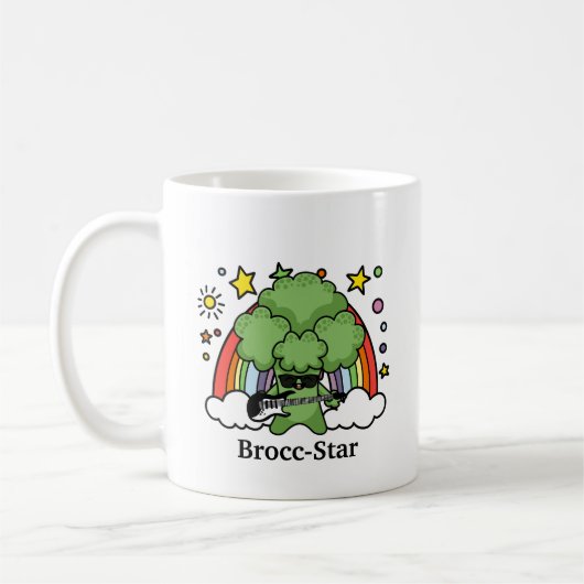 Groene Broccoli Broccoli, rockster Koffiemok (Links)