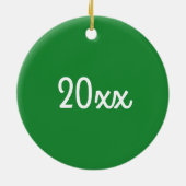 Groene Broccoli Bunch Gardening Vegetable Foodie Keramisch Ornament (Achterkant)