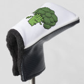 Groene broccoli golfheadcover (3/4 voorkant)