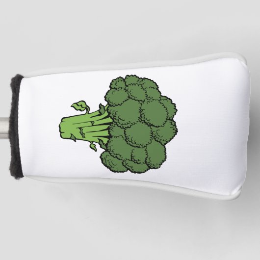 Groene broccoli golfheadcover (Voorkant)