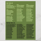 Groene Broccoli, Greengrocers Adverteren Flyer (Achterkant)