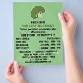 Groene Broccoli, Greengrocers Adverteren Flyer (Hand)
