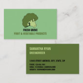 Groene Broccoli, Groenboeren Visitekaartje (Voorkant / Achterkant)