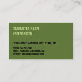 Groene Broccoli, Groenboeren Visitekaartje (Achterkant)