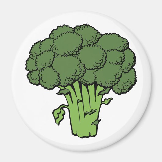 Groene broccoli magneet (Voorkant)
