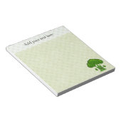Groene broccoli notitieblok (Schuin)
