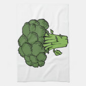 Groene broccoli theedoek (Verticaal)