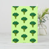 Groene Broccoli Vegetable Healthy Eating Veggie Bedankkaart (Staand voorkant)