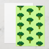 Groene Broccoli Vegetable Healthy Eating Veggie Bedankkaart (Voorkant / Achterkant)