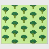 Groene Broccoli Vegetable Healthy Eating Veggie Cadeaupapier (Vlak)