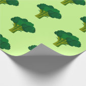 Groene Broccoli Vegetable Healthy Eating Veggie Cadeaupapier (Hoek)