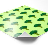 Groene Broccoli Vegetable Healthy Eating Veggie Foto Afdruk (Hoek)