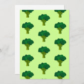 Groene Broccoli Vegetable Healthy Eating Veggie Kaart (Voorkant / Achterkant)