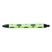 Groene Broccoli Vegetable Healthy Eating Veggie Zwarte Inkt Pen (Voorkant)