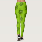 Groene broek, Klaverpatroon, St. Patrick Leggings (Achterkant)