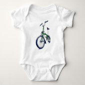 Groene Brompton-fiets Romper (Voorkant)